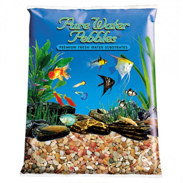 Pure Water Pebbles Aquarium Gravel - Cumberland River Gems 5 lbs (6.3-9.5 mm Grain)
