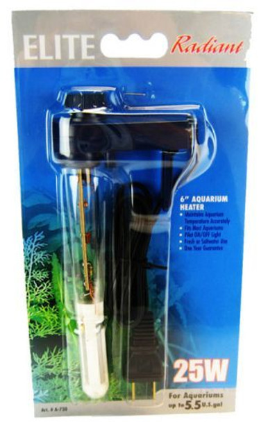 Elite Radiant Mini Aquarium Heater 25 Watts (6 Long)