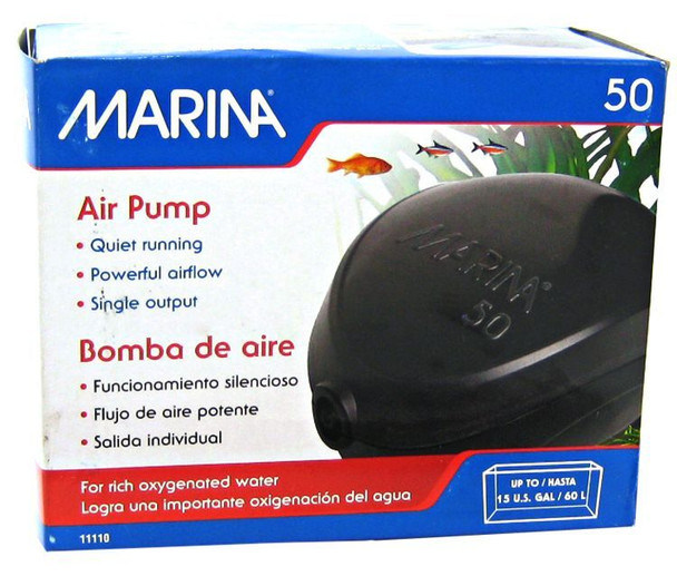 Marina Air Pump Model 50 Air Pump - (Aquariums up to 15 Gallons)