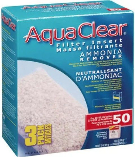 Aquaclear Ammonia Remover Filter Insert Size 50 - 3 count