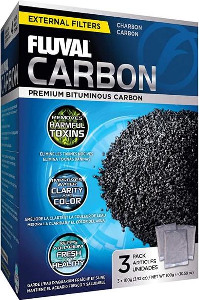 Fluval Carbon Bags 3 x 100 Gram Bags (3 Pack)