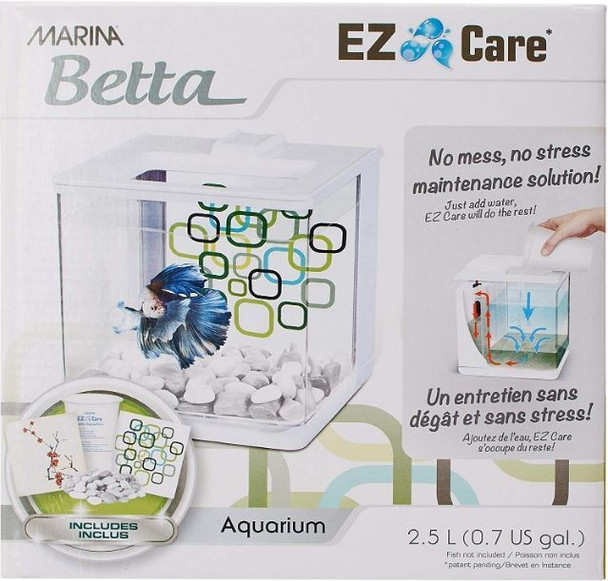 Marina Betta EZ Care Aquarium Kit 0.07 gallon - White