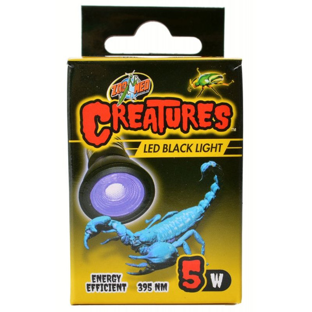 Zoo Med Creatures LED Black Light Lamp 5 Watt