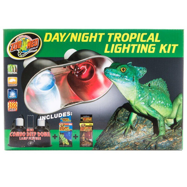Zoo Med Day & Night Tropical Lighting Kit Lighting Combo Pack
