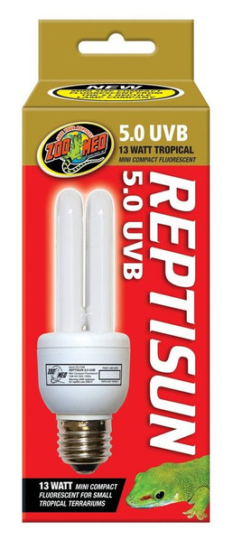 Zoo Med ReptiSun 5.0 UVB Mini Compact Flourescent Replacement Bulb 13 Watts