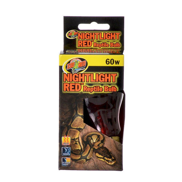 Zoo Med Nightlight Red Reptile Bulb 60 Watts