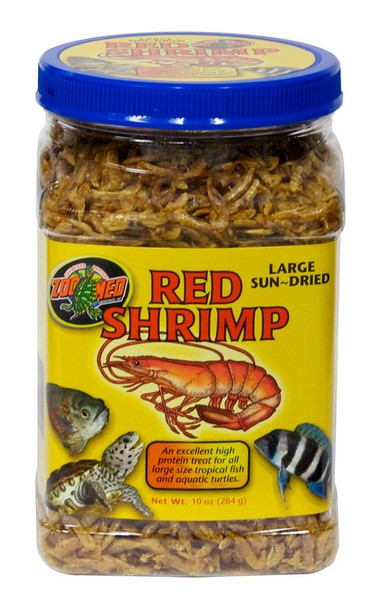 Zoo Med Large Sun-Dried Red Shrimp 10 oz