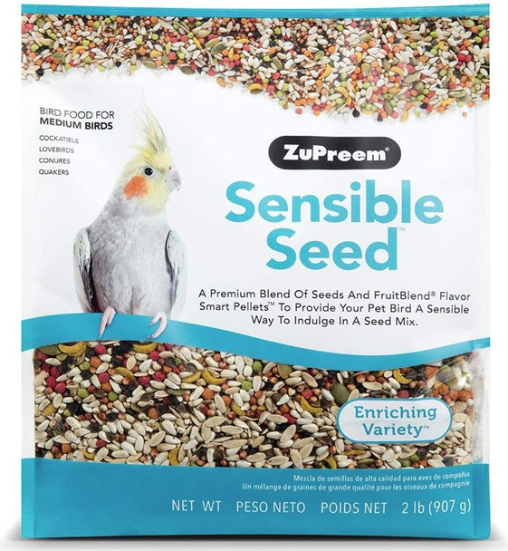 ZuPreem Sensible Seed Enriching Variety for Medium Birds 2 lbs