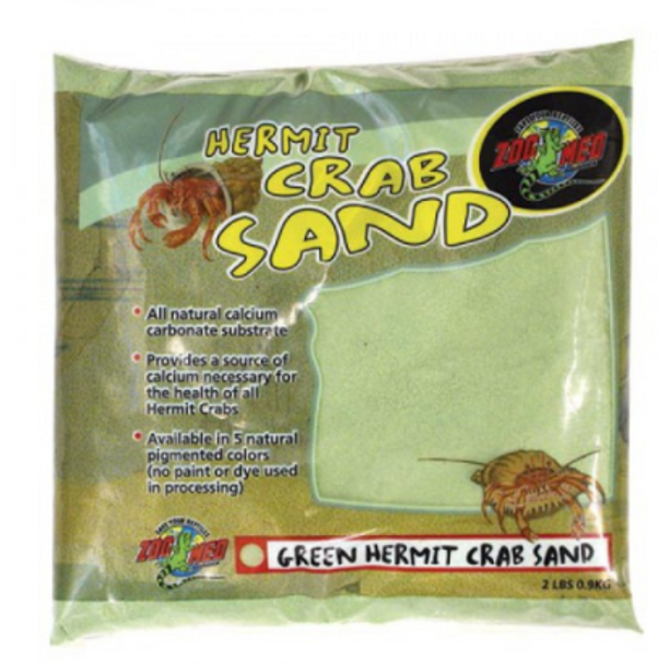Zoo Med Hermit Crab Sand - Green - 2 lb - 9248
