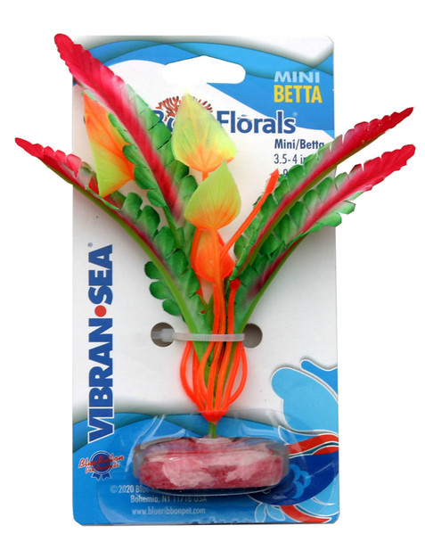 <body><p>Hand dyed silk-style plants safe for aquariums & terrariums. Full, beautiful soft swaying foliage moves effortlessly. Weighted resin base with no metal stems. Ideal for Betta & Nano Aquariums.</p><ul><li>Vibrant & colorful floral clusters</li> <li>Safe & non-toxic</li> <li>Sways in the water, providing a natural look.</li> <li>Weighted resin base with no metal stems.</li></ul></body>