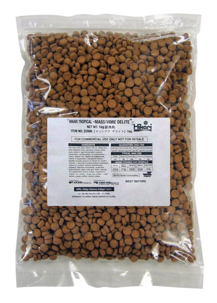 <body><p>Hikari Massivore Delite Nuggets Scientific diet for super-sized carnivorous fish. Large, easy-to-feed sinking pellets reduce parasite or bacteria transfer common with live foods. Nutritionally complete to offer higher levels of necessary vitamins and minerals. Great for large catfish.</p></body>