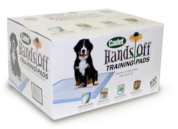 <body><p>From starting the puppy potty training process to simply providing your furry friend a comfortable go spot, Pet Time Puppy Training Pads are a must-have for new pet parents. Featuring a triple-layer design, these pads provide dependable protection. The gel core defends against leaks and the plastic base layer shields floors and carpets. Plus, they feature an attractant to help draw pups to the pad. These quilted puppy pads are as easy for pet parents to clean up as they are for dogs to use!</p><ul><li>TRIPLE LAYER DESIGN â€“ Puppy pads for dogs provide the ultimate protection</li> <li>MOISTURE LOCK â€“ Potty pads for dogs feature a quilted top layer</li> <li>SUPER ABSORBENT â€“ Gel core retains moisture and defends against leaks</li> <li>EASY CLEAN UP â€“ Puppy pee pads include a plastic base layer to shield carpets and floors</li> <li>ENTICING ATTRACTANT â€“ Potty pads for dogs are designed to draw pups to the pad</li></ul></body>