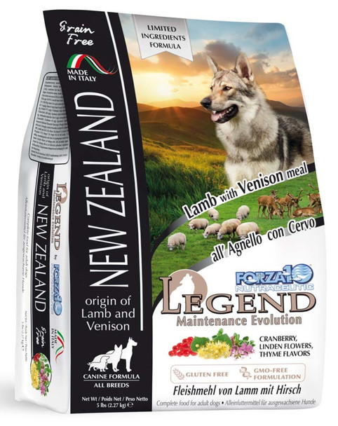 <body><p>Forza10 Legend New Zealand is a complete and balanced food designed as an everyday maintenance to keep your pup in perfect conditions.</p><ul><li>delicious, grain-free recipe designed to helpÂ provide physical well-being in dogs.</li></ul></body>