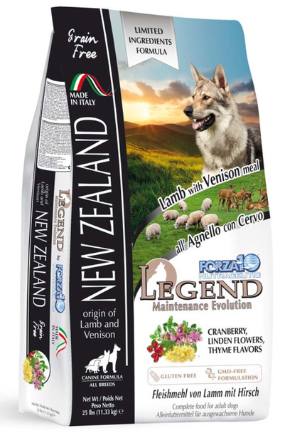 <body><p>Forza10 Legend New Zealand is a complete and balanced food designed as an everyday maintenance to keep your pup in perfect conditions.</p><ul><li>delicious, grain-free recipe designed to helpÂ provide physical well-being in dogs.</li></ul></body>