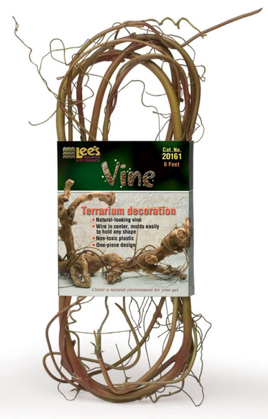 <body><p>An ideal natural looking terrarium decoration that will enhance any decor. Vine features single-piece design with a wire center that enables easy molding to any shape. A full 6' length. Safe for use with all reptiles.</p></body>