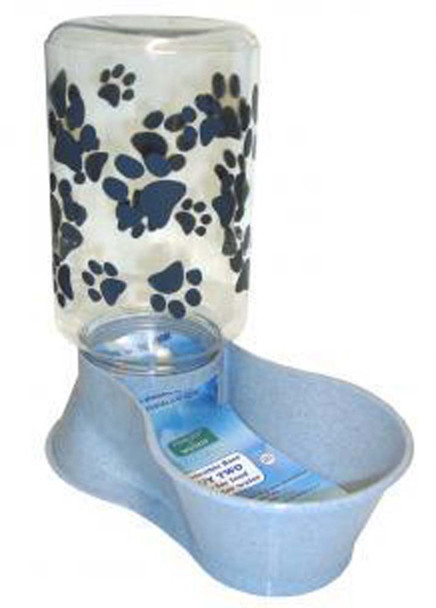 <body><p>This Gravity Feed Dog feeder or waterer can be used as a dry food feeder or a watering bowl. It all depends on which side of the base you choose. Each side of the base is engraved to show which side is for water and which side is for food. Holds 16 cups of dry food or 128 oz of water.</p></body>