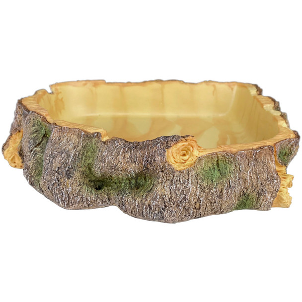 <body><p>Natural wood looking food and/or water dish for terrariums. Made from high density resin, the Komodo Polyresin Wood Bowl helps create a natural-looking reptile or amphibian habitat. Hygienic, easy to clean & low maintenance.</p><ul><li>Natural wood looking  food and/or water dish for terrariums</li> <li>Made from high densityÂ resin</li> <li>Helps create a natural-looking reptile or amphibian habitat</li> <li>Hygienic, easy to clean & low maintenance</li></ul></body>