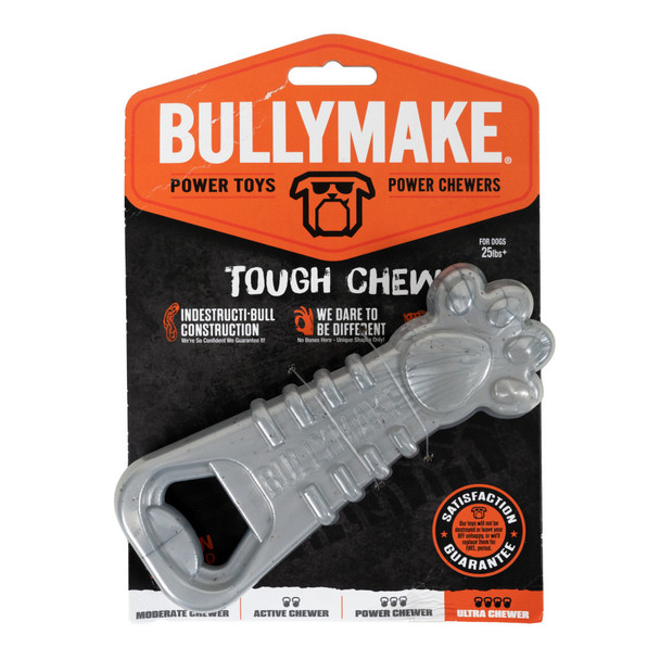 <body><p>BULLYMAKE poses a simple question. Why waste precious time and money buying dog toys that are too easily destroyed and wrong for your pet? You shouldnâ€™t! BULLYMAKE has been around since 2014 with a special mission: keep power chewing dogs (and their parents) happy and satisfied. The way BULLYMAKE does this is by designing and manufacturing unique, highly durable toys right here in the USA. All BULLYMAKE toys are made to withstand the most extreme chewer!</p><ul><li>Highly durable toy</li> <li>Manufactured right here in the USA</li> <li>All BULLYMAKE toys are made to withstand the most extreme chewer</li></ul></body>