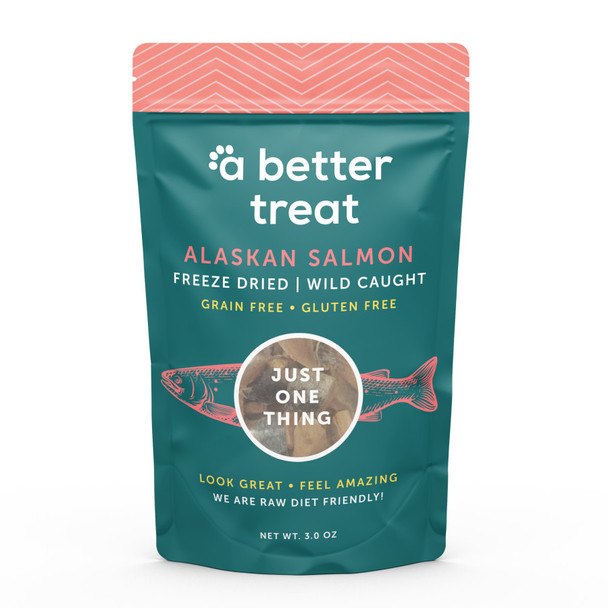 <body><p>DOGS AND CATS LOVE OUR ALL NATURAL TREATS: Freeze dried salmon are great high value treats. They are non-greasy â€“ perfect for training, as a food topper, or simply a heavenly reward. -100% FREEZE DRIED WILD CAUGHT ALASKAN SALMON: Our treats are excellent for pets with allergies, sensitive stomachs, diabetes, or dietary requirements. These treats are grain-free, gluten-free, and raw-diet approved. Wild Caught Salmon is shown to have 68% less saturated fat and avoids chemicals and antibiotics. We demand the absolute best quality salmon - no additives, no funny business, no nonsense. -HEALTHY SKIN & COAT: Salmon is a natural source of nutrients and fish oil that contain essential fatty acids like Omega 3, Omega 6, Magnesium, Zinc, Potassium, and Vitamins A, B12, and D. These nutrients work together to create healthier skin and shinier coats that shed less. -JOINT & HEART SUPPORT: Omega 3 and 6 in salmon has been shown to alleviate and prevent hip and joint issues, while supporting a healthy heart. -SUSTAINABLY SOURCED AND MADE IN THE USA: Our treats are sustainably sourced and made in the USA at our FDA regulated facility to ensure human grade quality. Freeze drying is shown to be the best way to preserve natural nutrients with over 61% more nutrients retained relative to dehydration or cooking. Our mission is to ensure only the freshest, healthiest, and best quality ingredients to make A BETTER TREAT.</p><ul><li>Non-greasy, high value treats</li> <li>Grain-Free & Gluten-Free</li> <li>Raw Diet Friendly</li> <li>Perfect for training, as a food topper, or simply a heavenly reward</li> <li>Great for Dogs or Cats</li> <li>Sustainably sourced and made in the USA at our FDA regulated facility to ensure human grade quality</li> <li>100% FREEZE DRIED WILD CAUGHT ALASKAN SALMON: Our treats are excellent for pets with allergies, sensitive stomachs, diabetes, or dietary requirements. These treats are grain-free, gluten-free, and raw-diet approved. Wild Caught Salmon is shown to have 68% less saturated fat and avoids chemicals and antibiotics. We demand the absolute best quality salmon - no additives, no funny business, no nonsense</li> <li>HEALTHY SKIN & COAT: Salmon is a natural source of nutrients and fish oil that contain essential fatty acids like Omega 3, Omega 6, Magnesium, Zinc, Potassium, and Vitamins A, B12, and D. These nutrients work together to create healthier skin and shinier coats that shed less</li> <li>JOINT & HEART SUPPORT: Omega 3 and 6 in salmon has been shown to alleviate and prevent hip and joint issues, while supporting a healthy heart</li></ul></body>