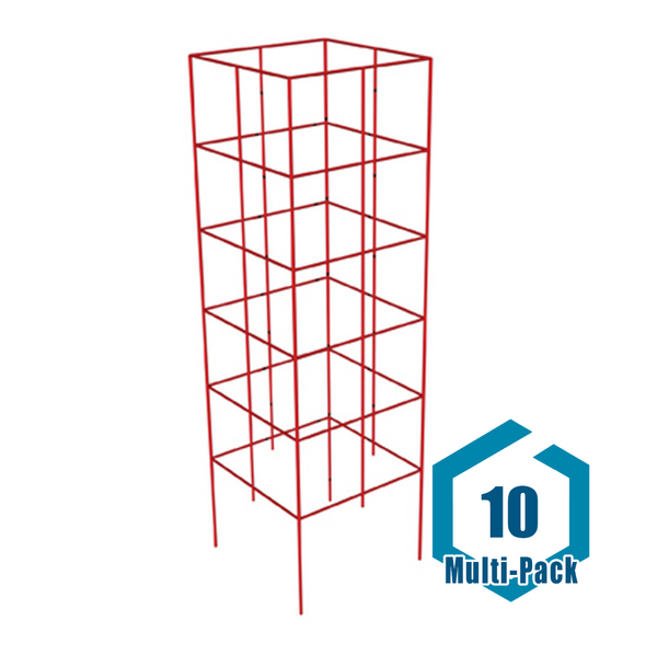 This is a multi-pack that includes 10 Panacea 4-Panel Heavy Duty Tomato Towers. Each tower is 47 inches tall with four panels made of powder-coated steel for added durability.<br/><br/>