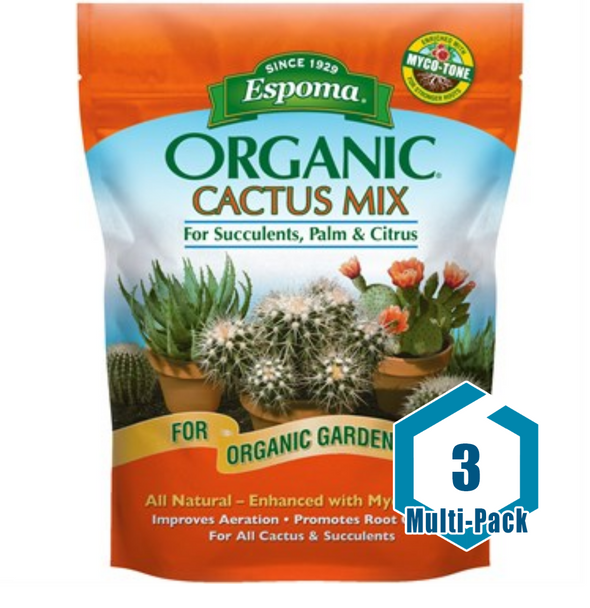 This item is a package bundle, which includes:<br/>For use with cactus, palm and citrus. A rich, premium blend of sphagnum peat humus, peat moss, sand and perlite that has been enriched with Myco-tone. Provide optimum aeration and drainage, improved moisture retention and reduces drought stress. Also promotes root growth.