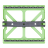 Zirc Mini Mat 3-7/8"x3-1/2"x1/2", Neon Green, ea