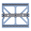 Zirc Mini Mat 3-7/8"x3-1/2"x1/2", Blue, ea