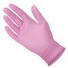 Medgluv Pinkcare Nitrile Exam Glove, Textured Finger, Pink, 3.5mil, Small 200/bx, 10/cs