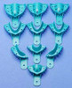 Keystone Bo Trays #7 Perforated Upper Right/Lower Left Quadrant Disposable Impression Trays, 12/pk