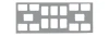 Flow Grip Right X-Ray Film Mounts, Plastic, Translucent, 16 Windows: 10 Horizontal and 6 Vertical, Size 2, 100/bx