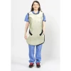 Flow Adult Lead-Free X-Ray Apron, Small, 0.25 mm, 22 x 37", Antimicrobial Beige, ea