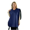 Flow Adult Lead-Free Panoramic X-Ray Apron, without Collar, 0.25 mm, 24" x 27", Antimicrobial Navy, ea