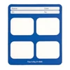 Flow Perfect Pocket Masked X-Ray Film Mounts, Vinyl, Blue, 2 Rows, 4 Horizontal Windows, Size 2, 100/bx