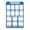 Flow Perfect Pocket Masked X-Ray Film Mounts, Vinyl, Blue, 14 Windows: 8 Horizontal and 6 Vertical, Size 2, 100/bx