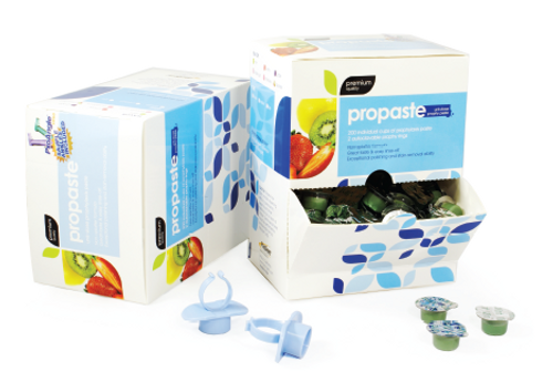 Pac-Dent ProPaste Prophy Paste 200 x Coarse, Mint Paste Cups & 2 Plastic Autoclavable Prophy Rings