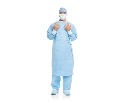 Halyard Aero Blue Performance Surgical Gowns X-Long, XX-Large, Non Sterile, 30/cs, 19-43623NS, 43623NS, Halyard