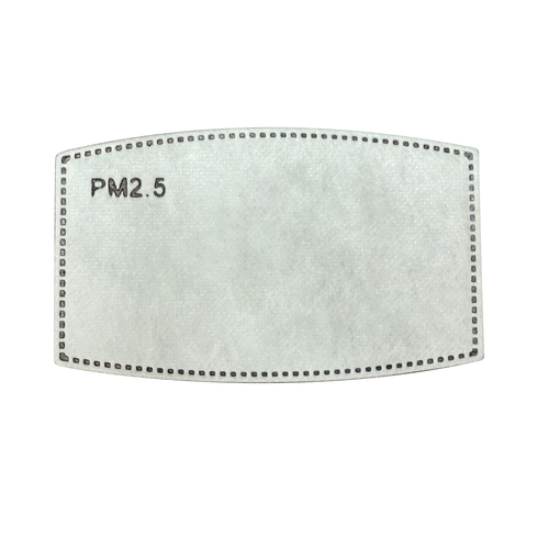 ODS PM2.5 Carbon Filters for  Reusable Cotton Earloop Face Mask. 10/pk