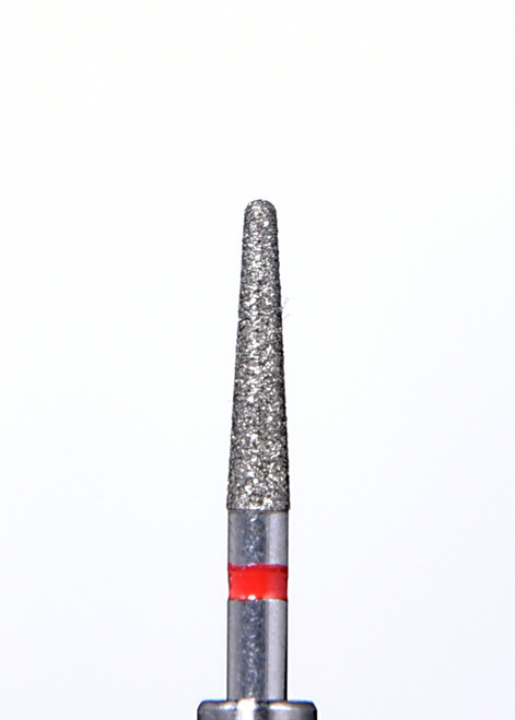 ODS Precision Zirconia Cutting Diamond Bur FG 856-018 Fine Grit, Round End Taper, 5/bx