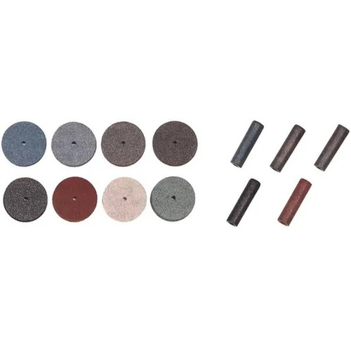 Keystone Rubber Polishing Wheels- 7/8" x 1/8" (22.2 x 3.1 mm), Superior Red, 240 grit,100/pk