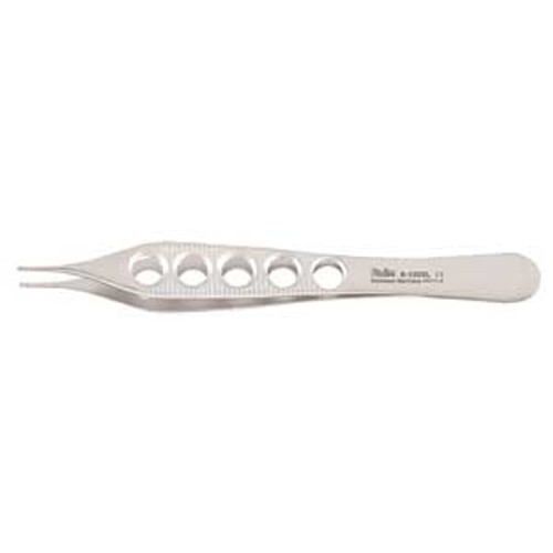 Miltex Adson Tissue Forceps, 4-3/4", 1 X 2 Teeth, Fenestrated Lightweight Handles, ea