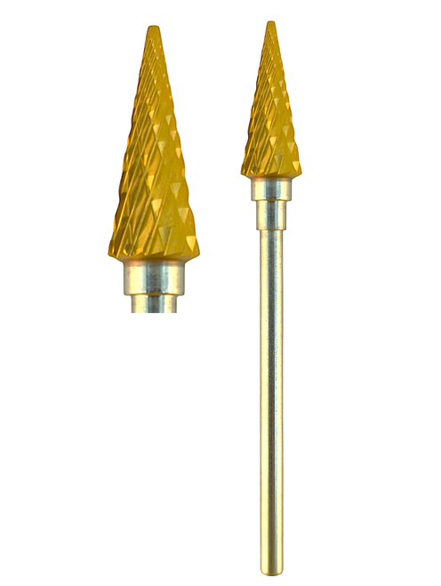 ODS Precision Laboratory Carbide Cutter Bur, 82T Fine, Cone Shape, 6.0 mm Head, Use on Acrylics and All Metals 1/ea