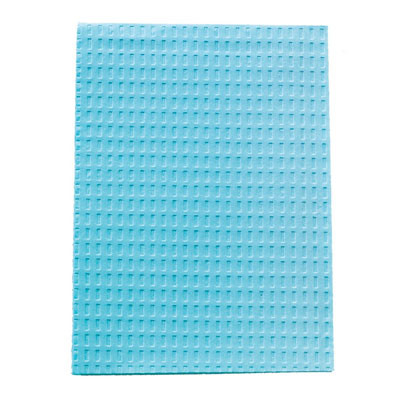Tidi 2-Ply Tissue/Poly Towel, Blue, 13" x 18", 500/cs