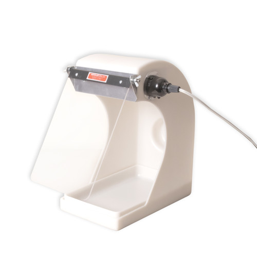 Handler 6" Resin Splash Hood, Light on Left, Protective Clear Acrylic Shield, ea