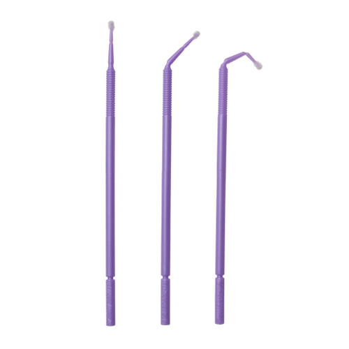 Microbrush DUO Double Bending Micro Applicator, Pearl Purple, 100/pk