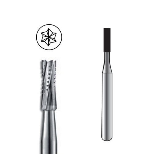 Pac-Dent Carbide Bur FGSS-557 Straight Fissure Crosscut, 10/pk