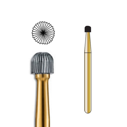Pac-Dent Trimming & Finishing Carbide Bur FG-9004 Round 30-Bladed, 10/pk