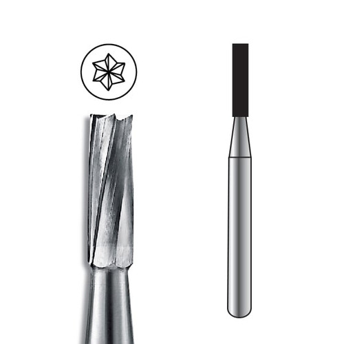 Pac-Dent Carbide Bur FG-58L Straight Fissure, Clinic Pack, 100/pk