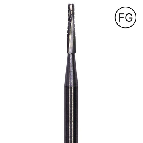 Pac-Dent Carbide Bur FG-700L Taper Fissure Crosscut, Clinic Pack, 100/pk