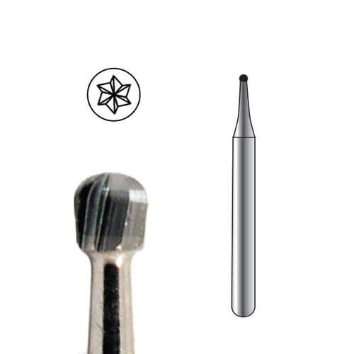 Pac-Dent Carbide Bur FGOS-1 Round, Clinic Pack, 100/pk