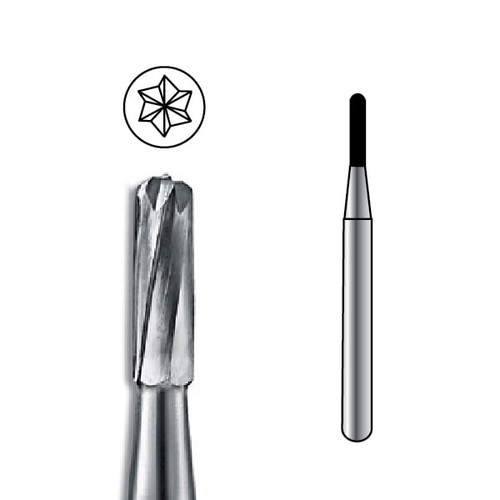 Pac-Dent Carbide Bur FGSS-1556 Straight Fissure Dome, Clinic Pack, 100/pk